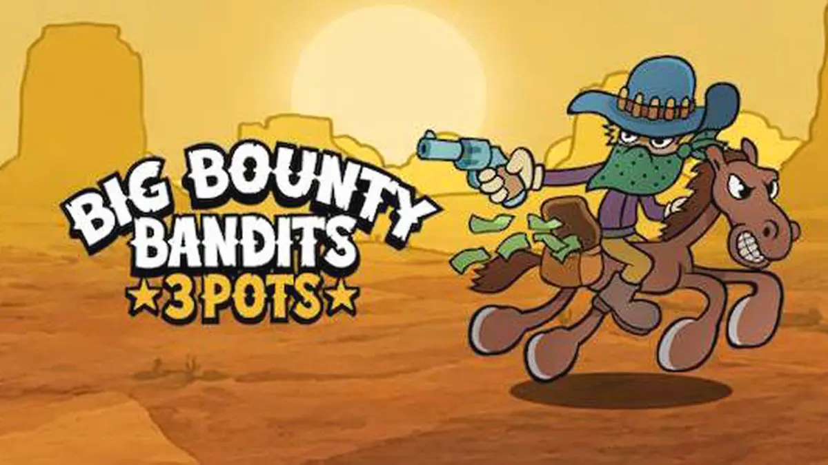 Big Bounty Bandits: 3 Pots slot game interface na may Wild West theme